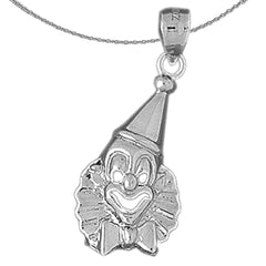 14K or 18K Gold Clown Pendant
