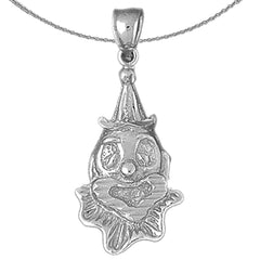 Clown-Anhänger aus 10 Karat, 14 Karat oder 18 Karat Gold