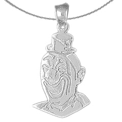 Clown-Anhänger aus 10 Karat, 14 Karat oder 18 Karat Gold