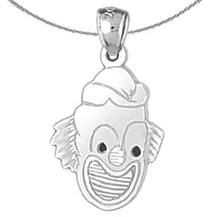 14K or 18K Gold Clown Pendant
