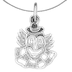 14K or 18K Gold Clown Pendant