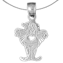 14K oder 18K Gold Clown Anhänger