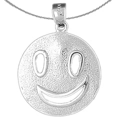 10K, 14K or 18K Gold Happy Face Pendant