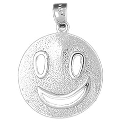 10K, 14K or 18K Gold Happy Face Pendant