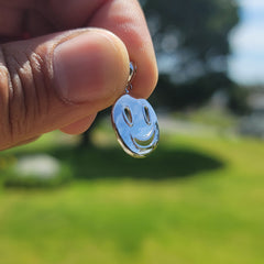 10K, 14K or 18K Gold Happy Face Pendant