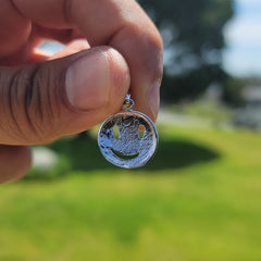 10K, 14K or 18K Gold Happy Face Pendant