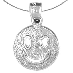 14K or 18K Gold Happy Face Pendant
