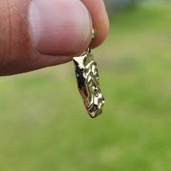 10K, 14K oder 18K Gold Drama Maske, Cry Later Anhänger