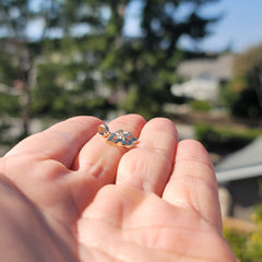 14K or 18K Gold Drama Mask, Laugh Now, Cry Later Pendant