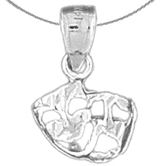 14K or 18K Gold Drama Mask, Laugh Now, Cry Later Pendant