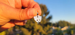 14K or 18K Gold Drama Mask, Laugh Now, Cry Later Pendant