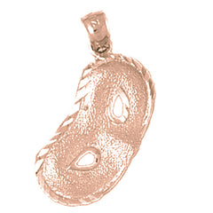 10K, 14K or 18K Gold Masquerade Mask Pendant