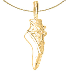 14K or 18K Gold Ballerina Shoe Pendant