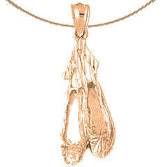 10K, 14K or 18K Gold Ballerina Shoe Pendant