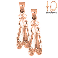 14K or 18K Gold Ballerina Shoe Earrings
