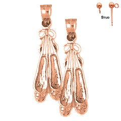14K or 18K Gold Ballerina Shoe Earrings