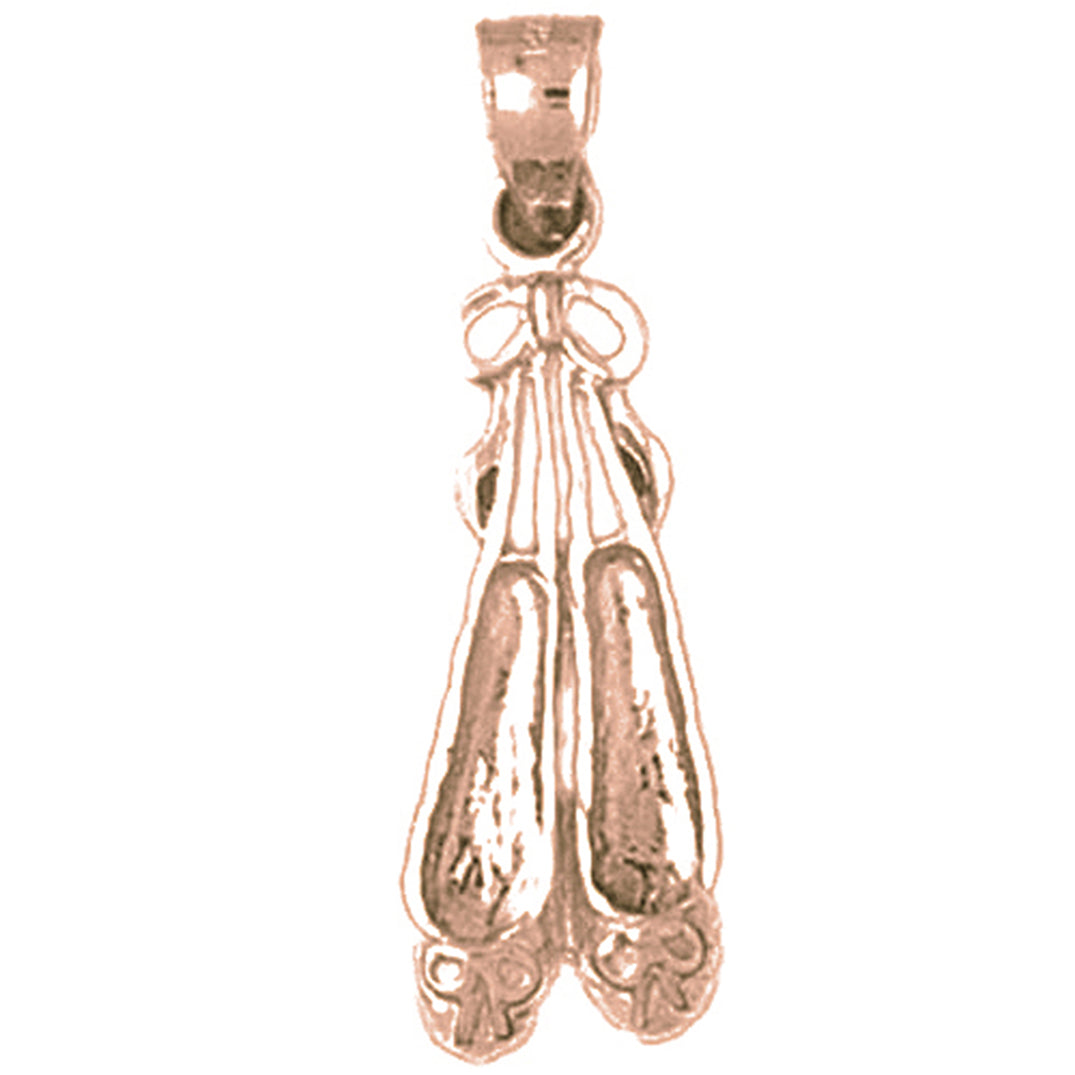 14K or 18K Gold Ballerina Shoe Pendant