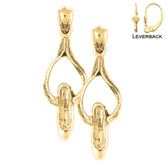 14K or 18K Gold Ballerina Shoe Earrings