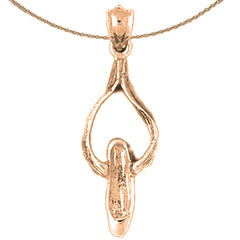 14K or 18K Gold Ballerina Shoe Pendant