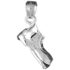 10K, 14K or 18K Gold 3D Boot Pendant