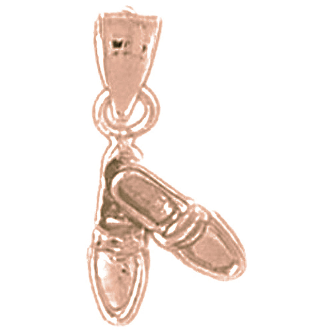 14K or 18K Gold Shoes Pendant
