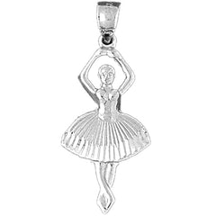 14K or 18K Gold 5th Position Ballerina Pendant