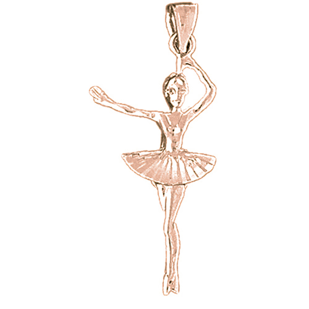 14K or 18K Gold Ballerina Pendant