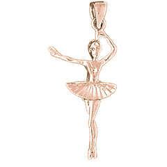 14K or 18K Gold Ballerina Pendant