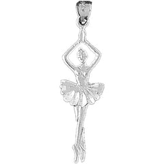 14K or 18K Gold 5th Position Ballerina Pendant