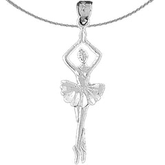 14K or 18K Gold 5th Position Ballerina Pendant