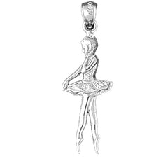 14K or 18K Gold Ballerina Pendant
