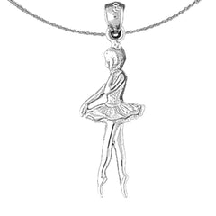14K or 18K Gold Ballerina Pendant