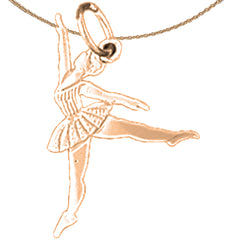 14K or 18K Gold Ballerina Pendant