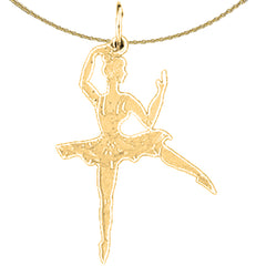 14K or 18K Gold Ballerina Pendant