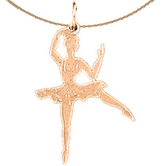 14K or 18K Gold Ballerina Pendant
