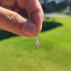 14K or 18K Gold Ballroom Dancer Pendant