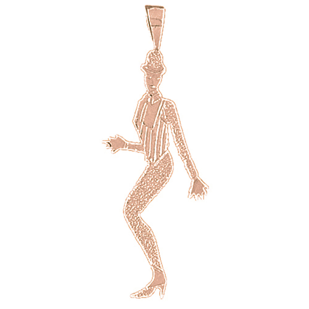 14K or 18K Gold Dancer Pendant