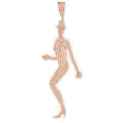 14K or 18K Gold Dancer Pendant