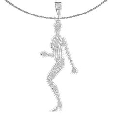 14K or 18K Gold Dancer Pendant