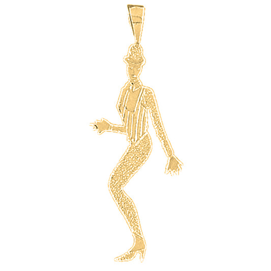 14K or 18K Gold Dancer Pendant