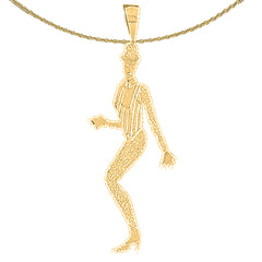 14K or 18K Gold Dancer Pendant