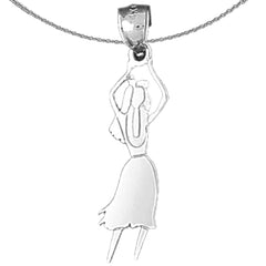 14K or 18K Gold Dancer Pendant