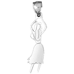 14K or 18K Gold Dancer Pendant