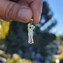 14K or 18K Gold Boy And Girl Kissing Pendant