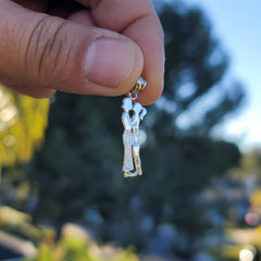 14K or 18K Gold Boy And Girl Kissing Pendant