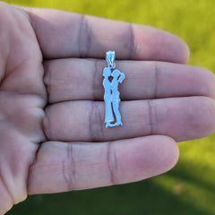 14K or 18K Gold Boy And Girl Kissing Pendant