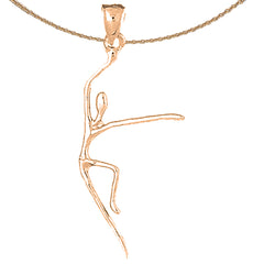 14K or 18K Gold Dancer Pendant