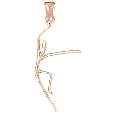 14K or 18K Gold Dancer Pendant
