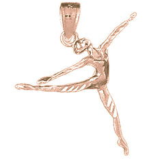 14K or 18K Gold Ballerina Pendant