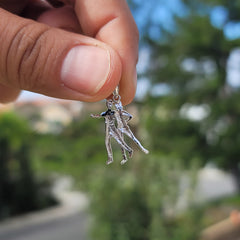 14K or 18K Gold Ballroom Dancers Pendant